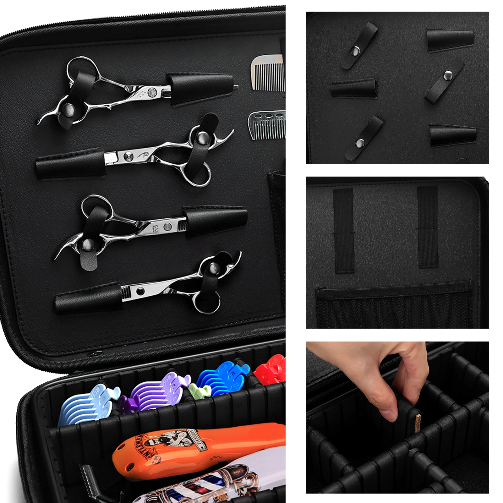 Hair Salon Hairdressing Tool Box Hairdresser Trimmer Shear Comb Storage Case Professiona Barbershop Styling Tools Supplies