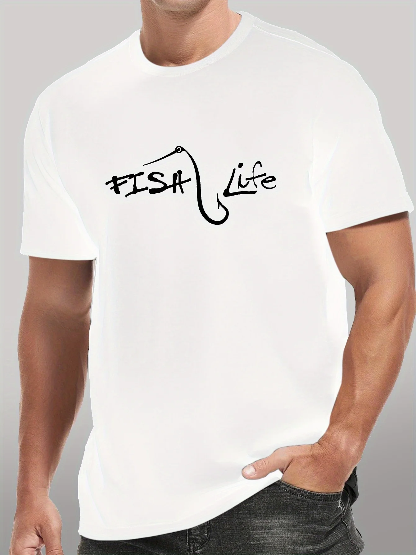 Comfortable Fish Life Graphic Short Sleeve T-Shirt