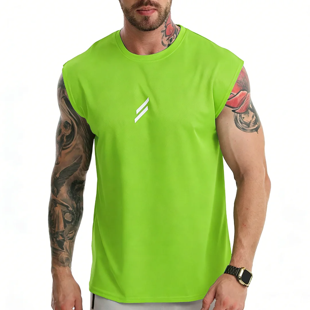 Hot Selling 3D Printing Sleeveless T-shirt Simple Style Tank Tops Summer Casual Tops Breathable Fitness Running Sports Vest Tops