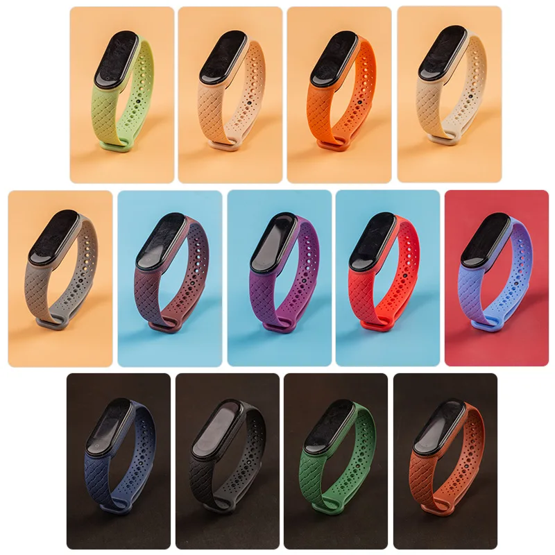 Silicone Watchbands for Xiaomi Mi Band 7 NFC Wrist Replacement Miband Sport Bracelet Correa for Mi Band 7 6 5 4 3 Strap ремешок