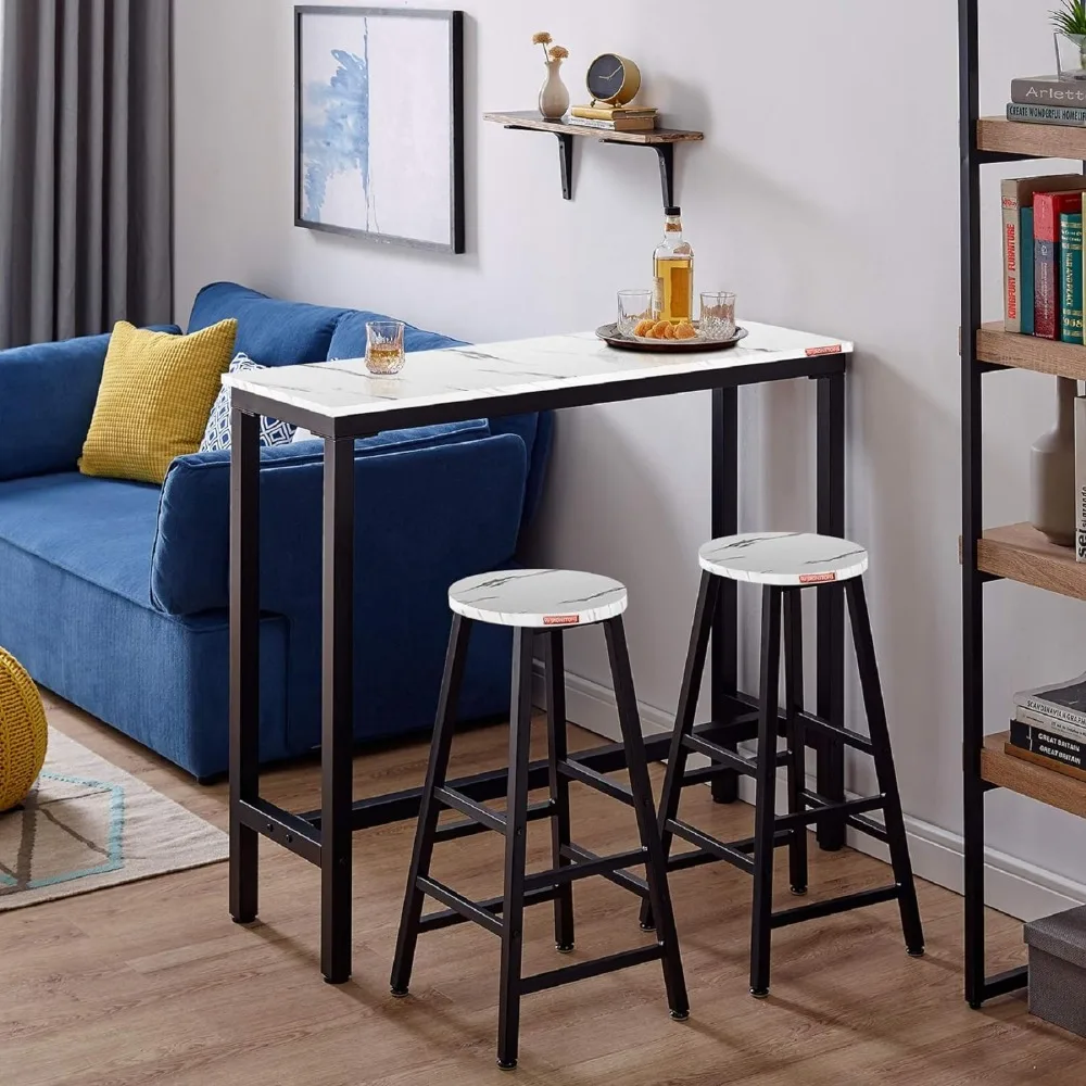 Mesa de alta definição para cozinha, mesa de jantar, mesa de café, mesa de computador, 15,7 polegadas de profundidade x 47,2 polegadas