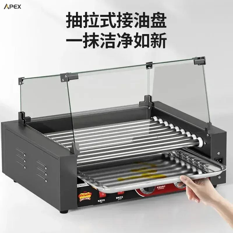 

Commercial small Taiwanese hot dog machine. Fully automatic sausage machine. Household desktop. Ham sausage machine.