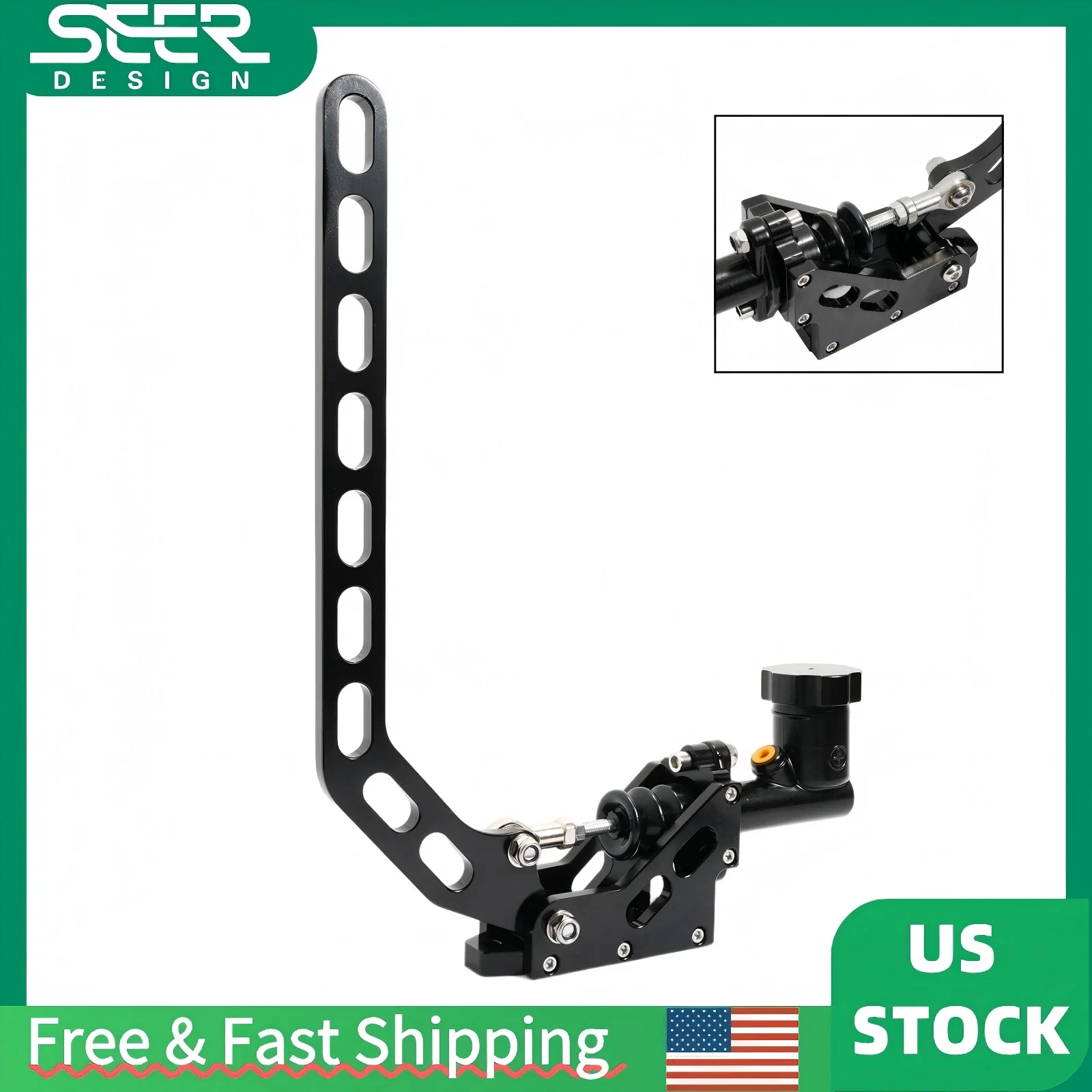 

Aluminum Hydraulic Drift E-Brake Racing Parking Handbrake Lever Gear Kit Shipping from US