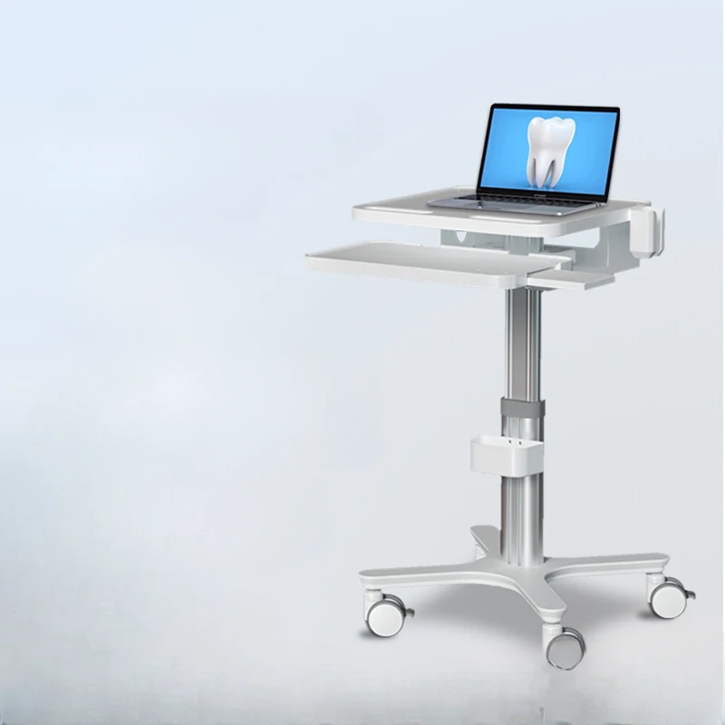 Dental oral scanning trolley notebook trolley mobile oral scanning trolley KVM medical wheeled cart