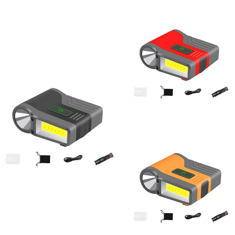 التعريفي Cob الفيضان غطاء خفيف كليب مصباح ، في الهواء الطلق الصيد LED ، مقاوم للماء بطة اللسان غطاء الاستشعار
