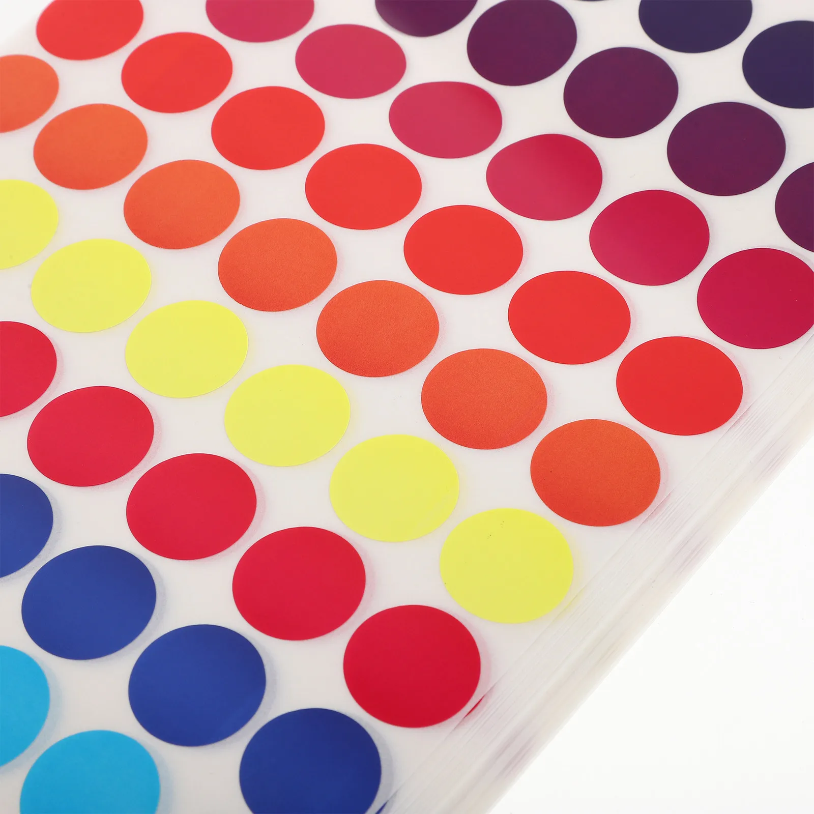 50Pcs Colored Dot Labels Round Kraft Paper Stickers Writable Surface for Office School Home Organization Coding Tags 5