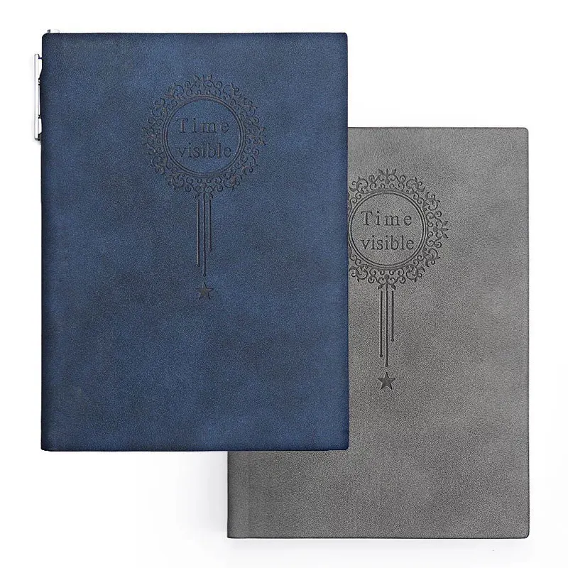 2025customized.Soft PU Leather Notebook and Pen Business Meeting Record Exhibitions Souvenir with Custom Service Sets