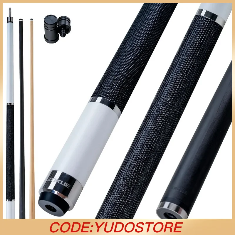 

ZOKUE Elite Series Carbon Fiber Pool Cue with 12.5mm Full Carbon Low Deflection Technology Cue Stick For Billiard Cue Stick Kit