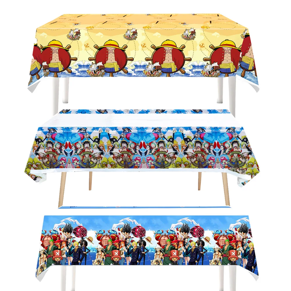 New Tablecloth One Pieces Birthday Party Anime Pirate Disposable Decoration Tablecloth Set Baby Shower Boys Favor Party Supplies