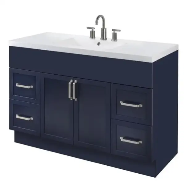Wholesale Supplier American Shaker Solid Wood Ready to Assemble Bathroom Cabinet Vanity