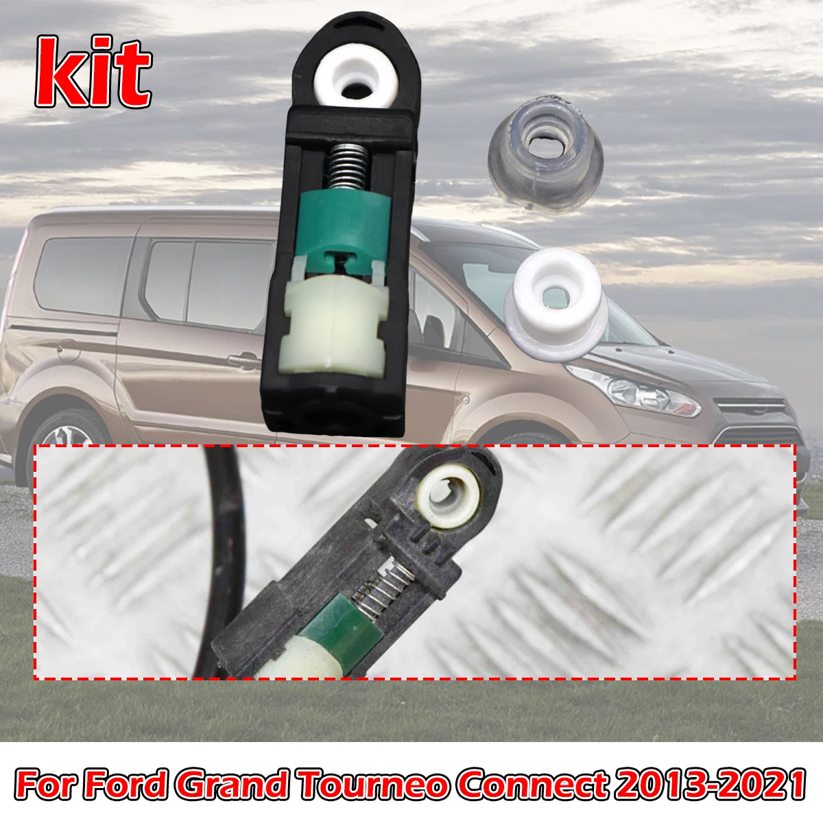 

3Pcs Shift Cable Bushing Connect kit Automatic Transmission Linkage Rod End Repair Grommet For Ford Grand Tourneo 2013 2014-2021