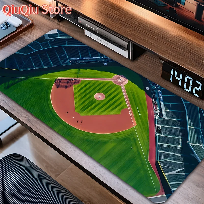 لوحة ماوس ألعاب ملعب البيسبول الممتدة - عرض جوي 89.92 × 39.88 سم لوسادة مكتب ملعب البيسبول مع قاعدة مضادة للانزلاق - #1