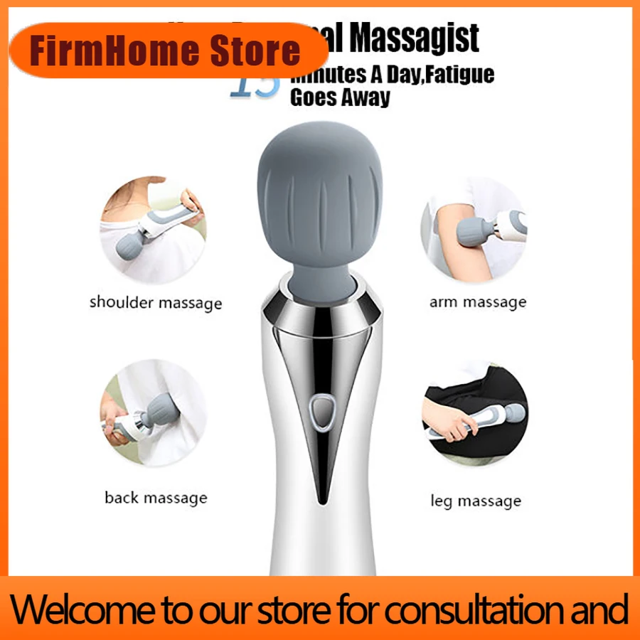 FirmHome StoreMassage Hammer Vibration Electric Massager Hammer Rechargeable Deep Tissue Percussion