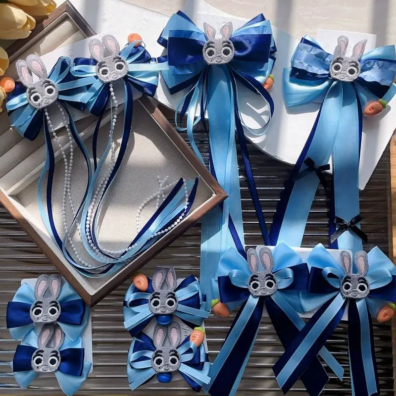 

Zootopia Handmade Hair Accessory Featuring The Rabbit Police Officer Judy Children'S Hair Clip Accessory Cos Accessory