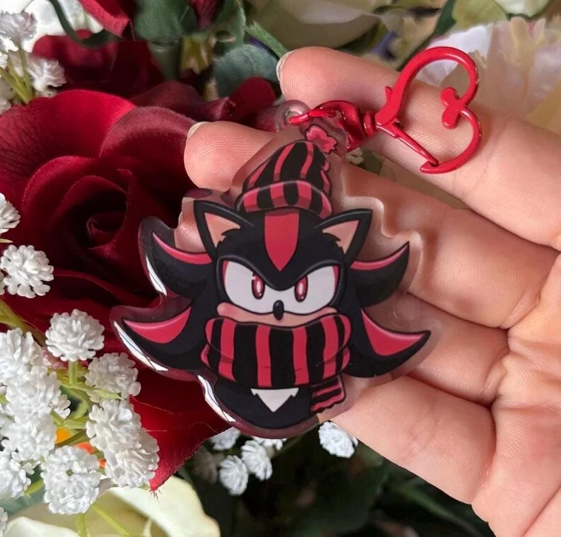 Shadow the hedgehog keychain-AliExpress