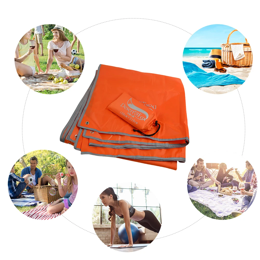 Ultralight Beach Camping Bag Tent Mat Waterproof Outdoor Camping Mat Foldable Picnic Blanket Beach Mat for Travel Climbing
