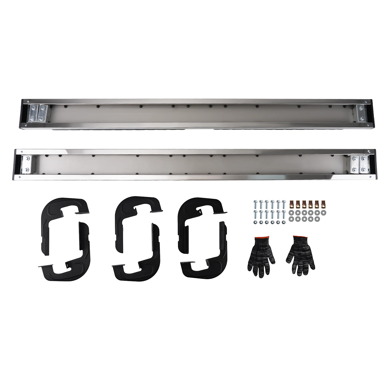 

Нескользящие боковые ступени Nerf Bar для Chevy Silverado GMC Sierra 2001-2013 Crew Cab