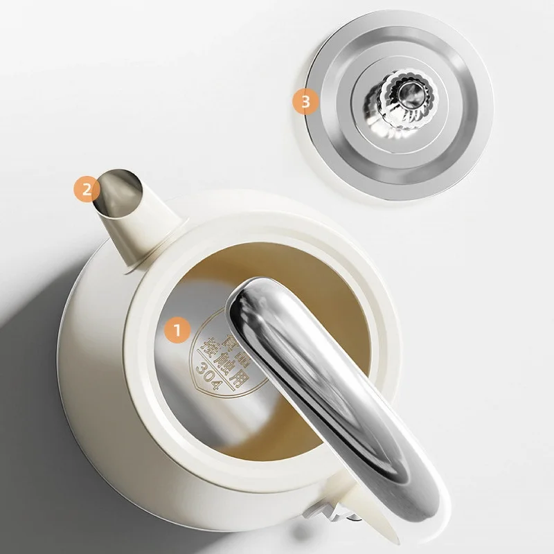 1800ml Electric Kettle Home Water Boiler Keep Warm Kettle 1500W Boil Water Quickly 304 Stainless Steel Kettle Auto Power-off