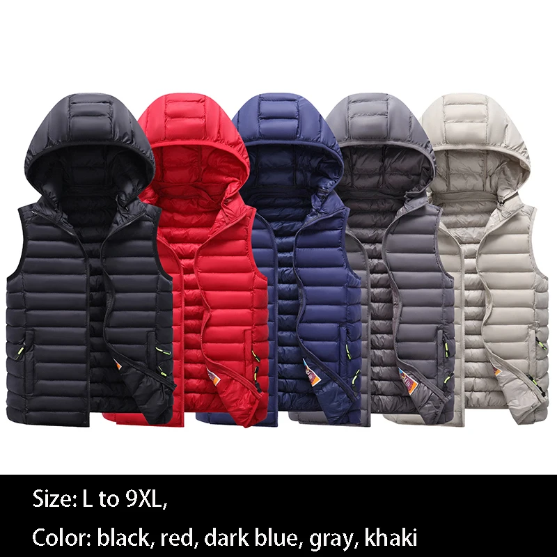 

Men's Vest New Arrival Autumn & Winter Plus Cotton Thickened Waistcost Sports Large Size L to 9XL Multiple Colors Available Hot.