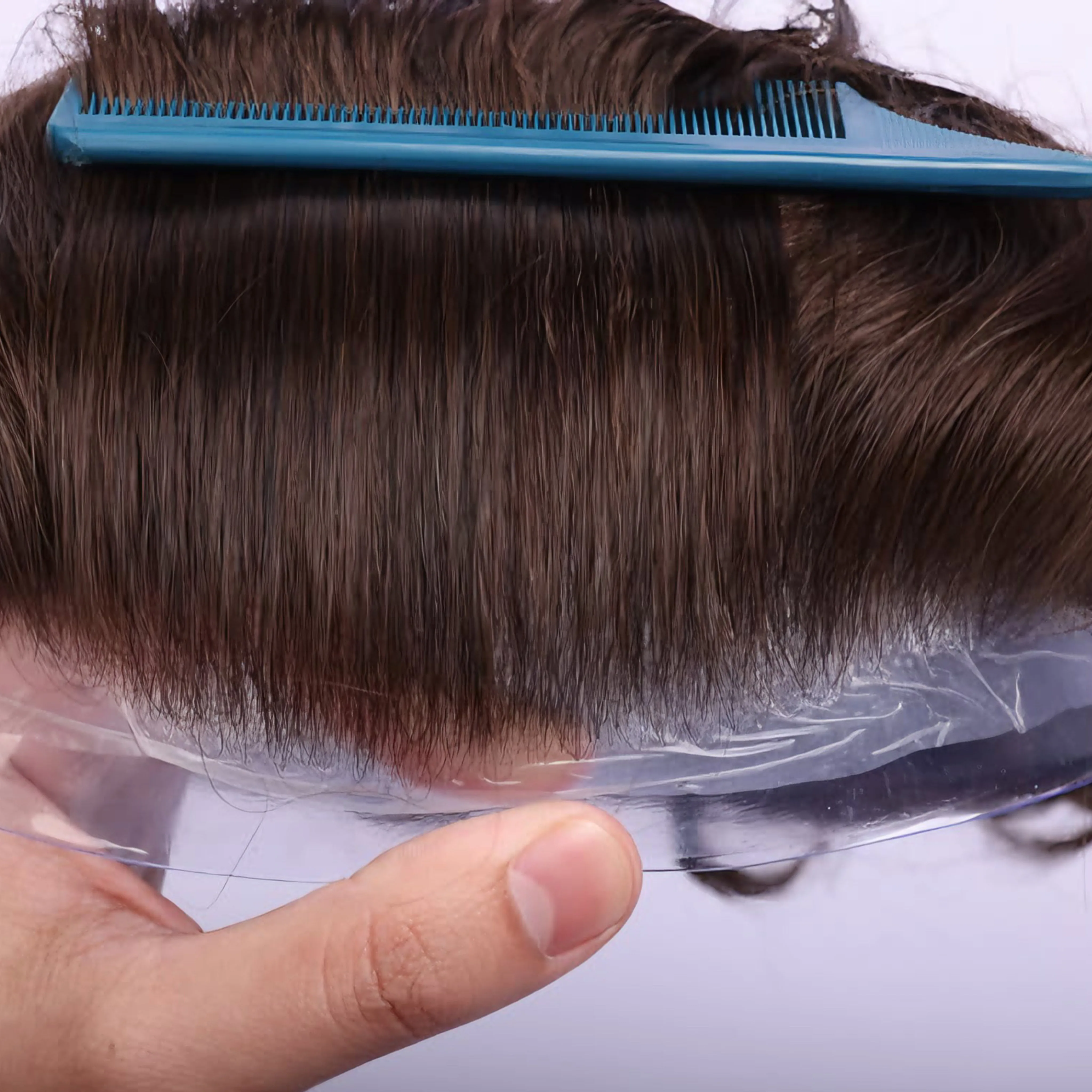 بني أشقر أسود رمادي أبيض # 18 # 22R # 1ب # 1B40 V-Loop كامل رقيقة الجلد pu قاعدة الرجال الشعر المستعار 100% الأوروبي الإنسان الذكور الشعر الاصطناعي