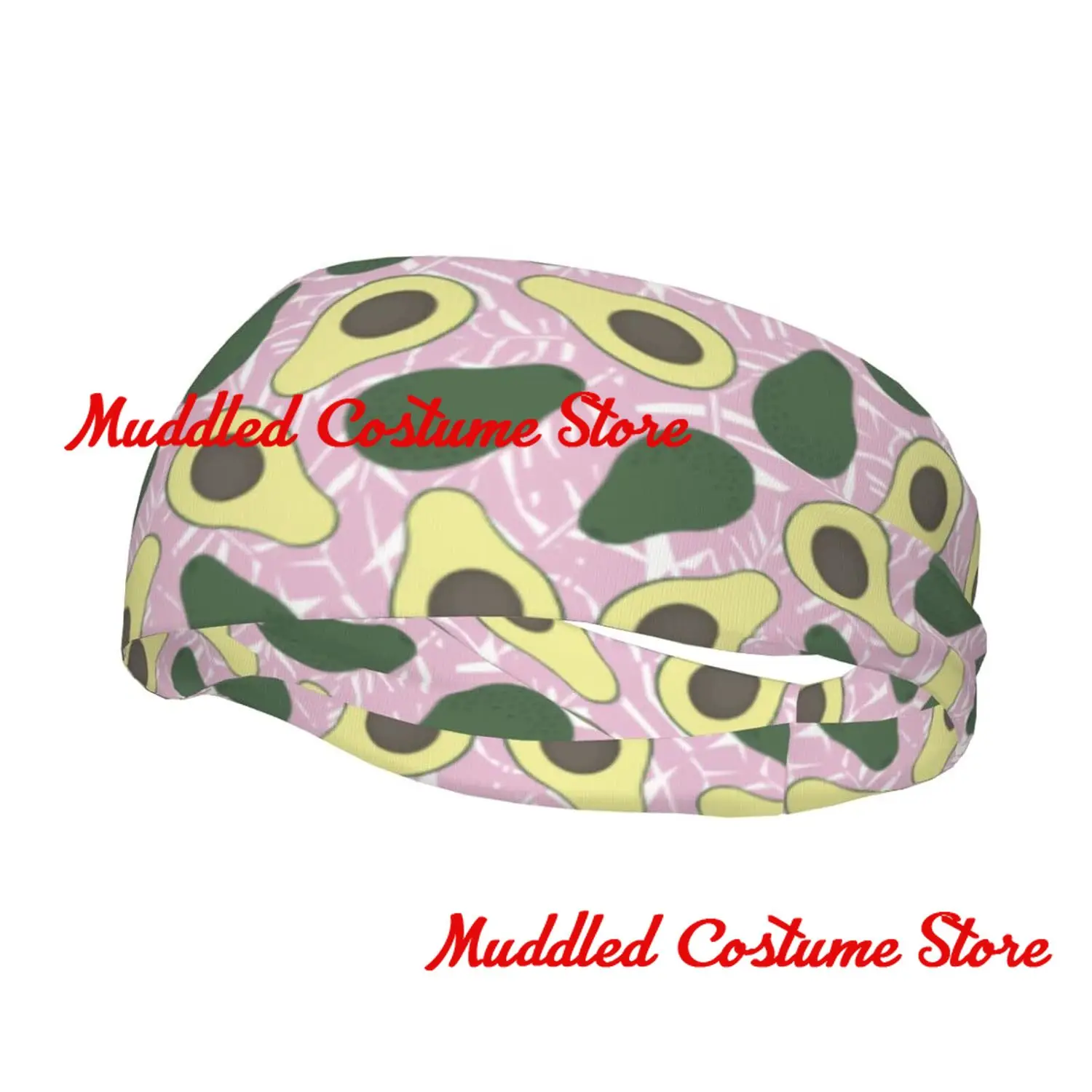 

Милые повязки на голову с рисунком авокадо, спортивные повязки для тренировок, тюрбан для волос, голова для мужчин, женщин, йога, фитнес