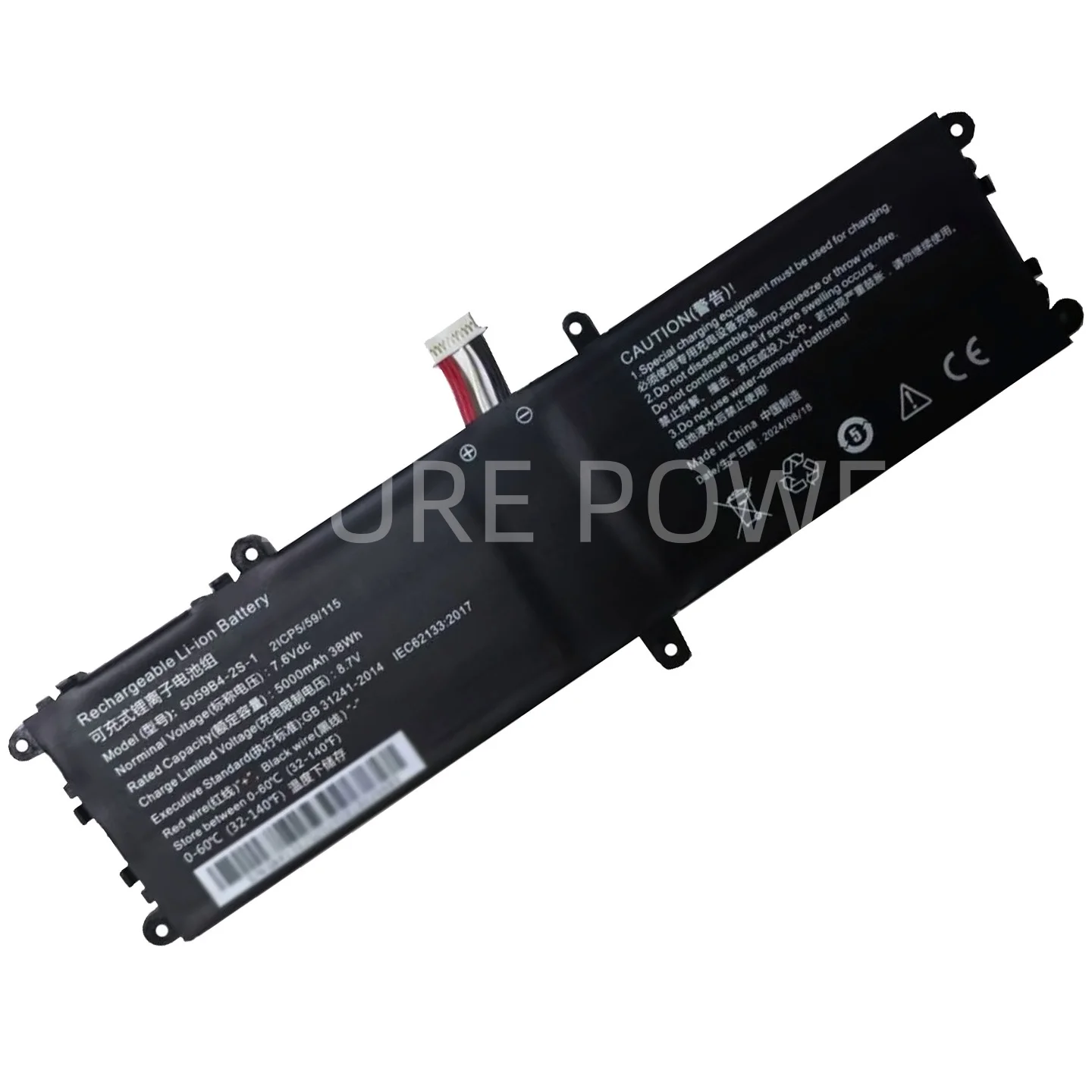 New Laptop Battery 5059B4-2S-1 7.6V 38WH 5000mAh High Quality For Chuwi GemiBook Pro CWI528 Pro 14 CWI529 Q512G20090943