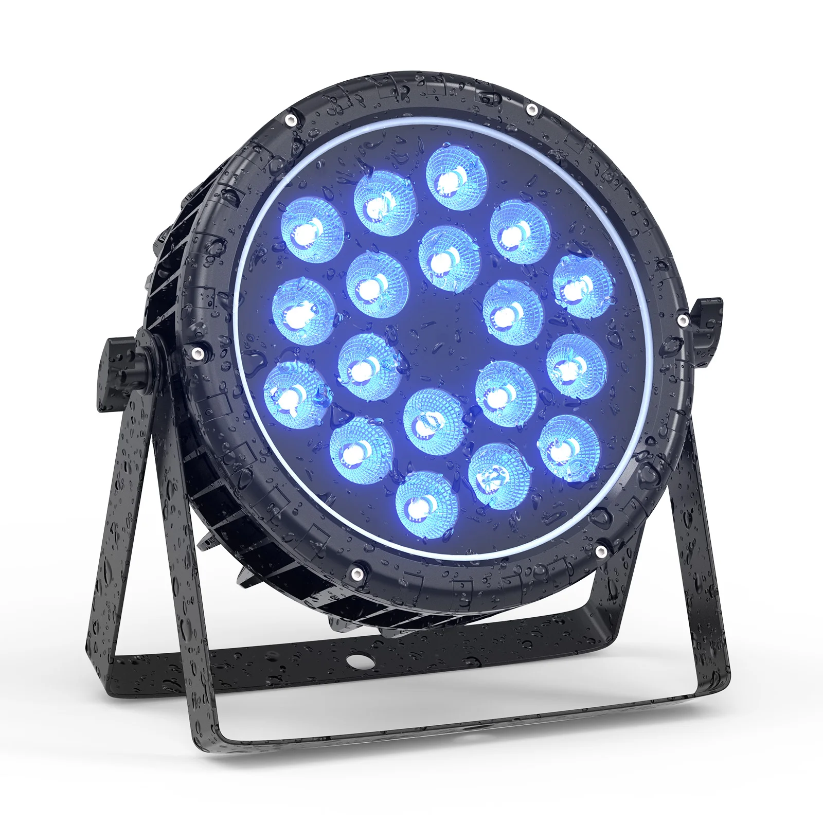 Yiflamefly-أضواء LED الاسمية للماء ، أضواء المسرح في الهواء الطلق ، ارتفاعات DMX512 لحفل الزفاف ، 18x10W ، RGBW ، حبات مصباح 4in 1