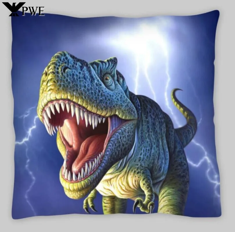 Dinosaur King Peach skin polyester Cushion Cover Japanese Manga Anime Art 45X45CM  jurassic dino