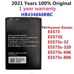 Batería HB 434666 RBC para enrutador Huawei E5573 E5573S E5573s-32 E5573s-320 E5573s-606 -806 alta capacidad 1500mAh