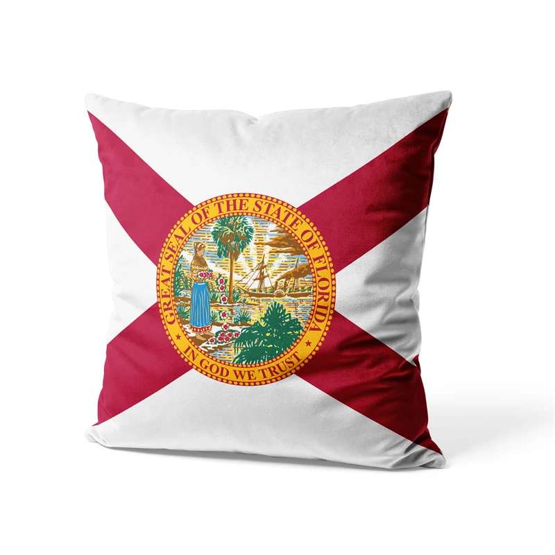 Aertemisi 18'' x 18'' Florida Square Throw Pillow Cushion Covers Cases Pillowcases for Sofa 45cm x 45cm