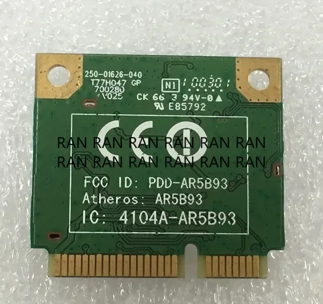 

SSEA оптовая продажа SSEA для Atheros AR5B93 802.11b/g/n Half MINI PCI-E Беспроводная Wi-Fi-карта 300 Мбит/с хорошо протестирована