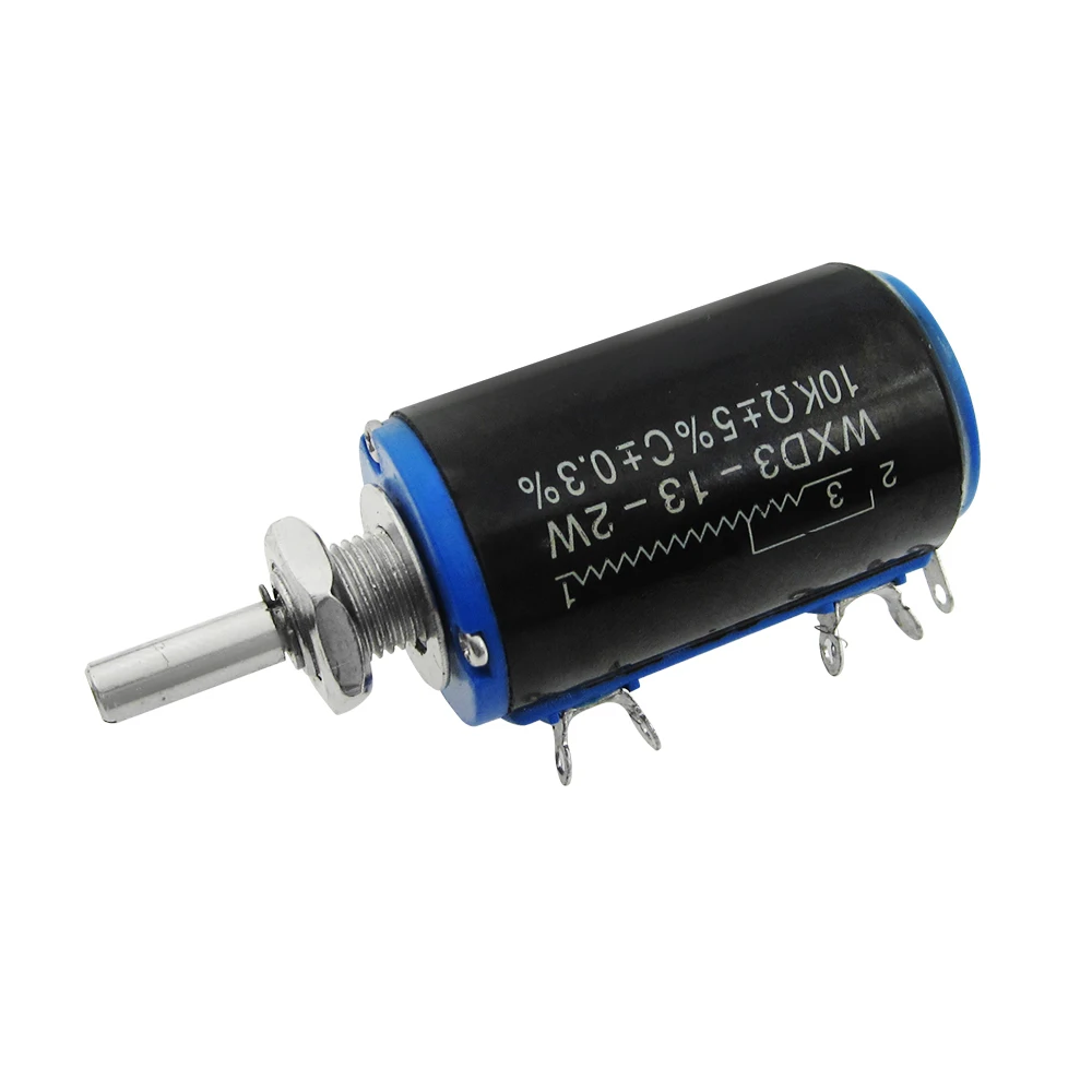 10PCS/LOT WXD3-13-2W Shaft Dia 10K Ohm Rotary side Multiturn Potentiometer new in stock