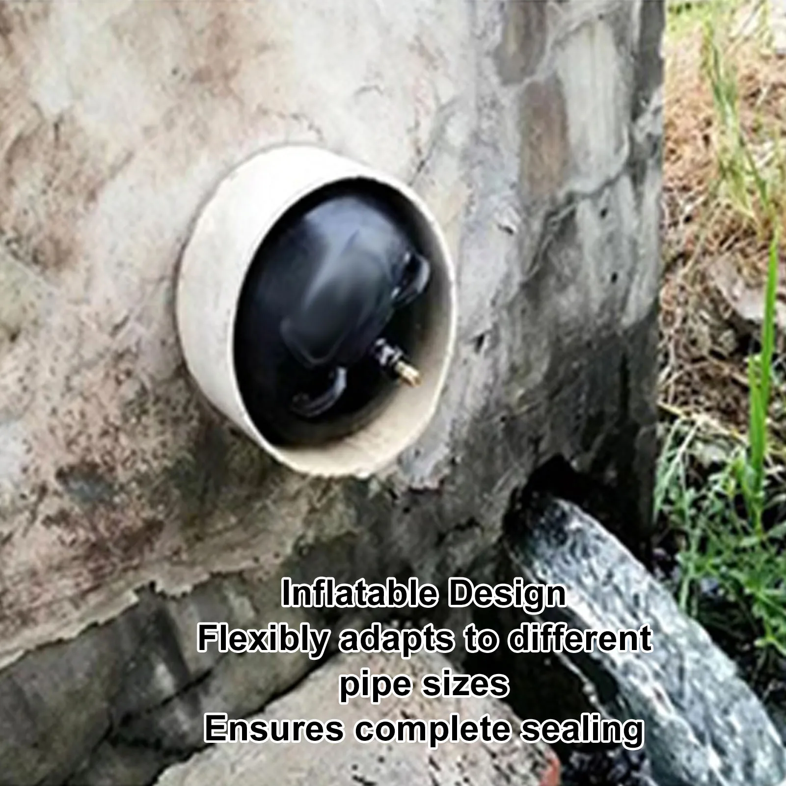 Inflatable Test Ball Pipe Plug PVC Resist Wear Sewer Test Plug High Elasticity Pipe Pressure Test Plug for Detection