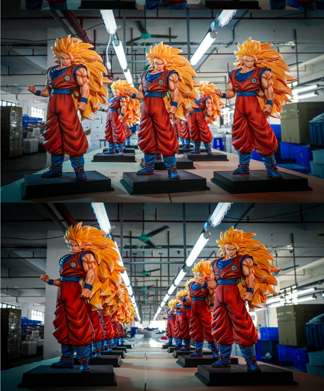 JT Studio Dragon Ball Super Three Goku 54cm Super Large Saiyan Handmade Collectible Ornament Statue Model
