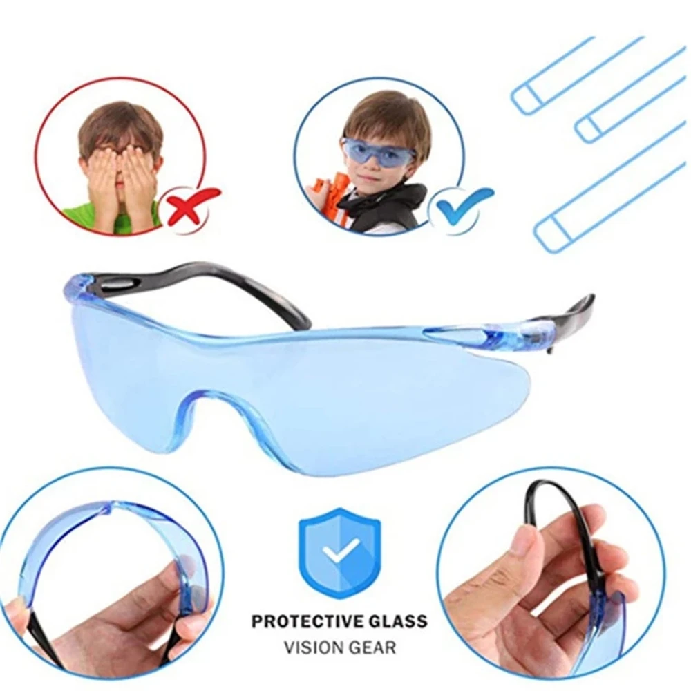 Wearable Outdoor Goggles Eyes Glasses Clear Lens Children For Nerf Gun Accessories Game Toy Soft EVA Bullet Gun Wear Spectacles