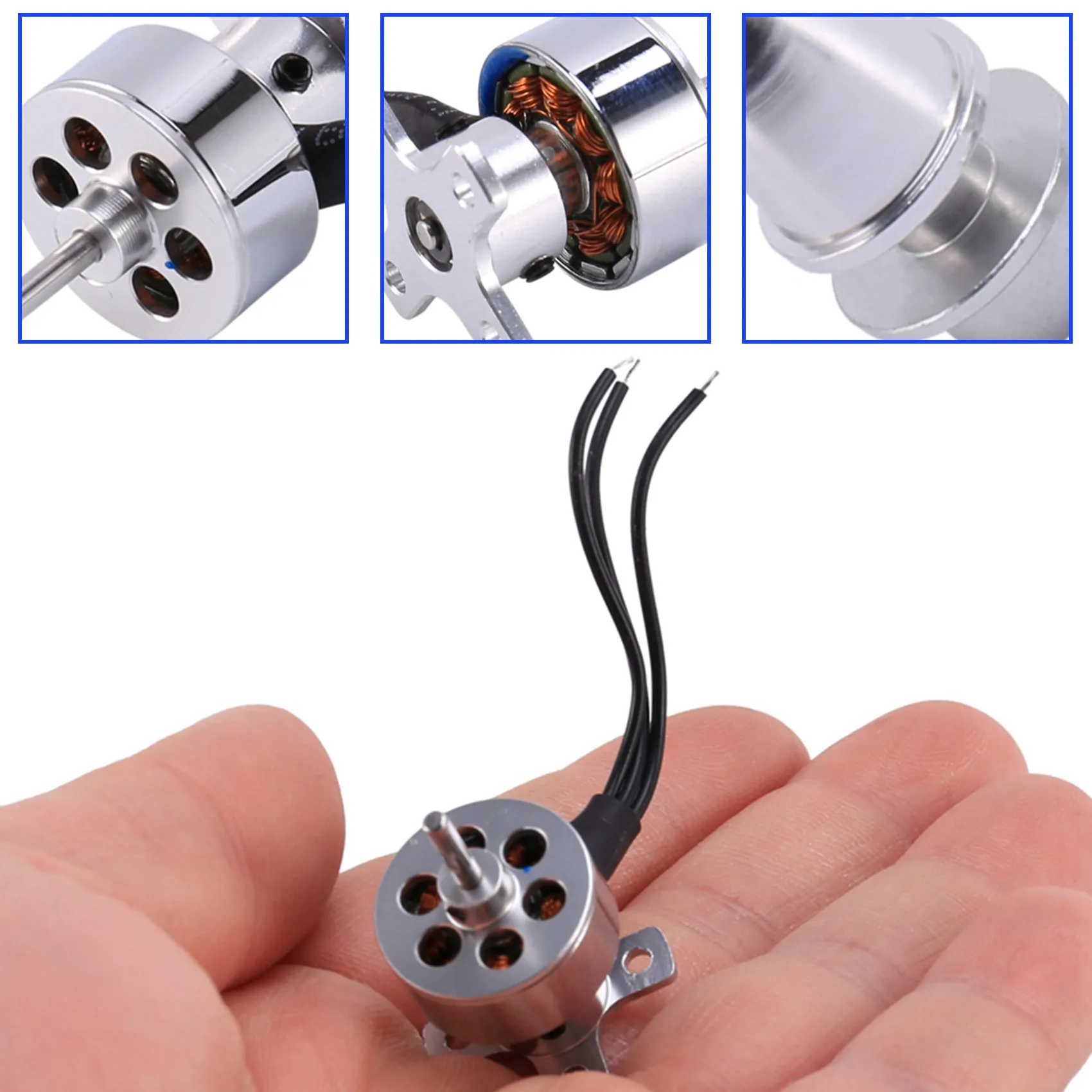 

B43C RC Drone Accessories 10G Brushless Motor Out Runner 1811 2000KV for Radio Control Mini Aircraft