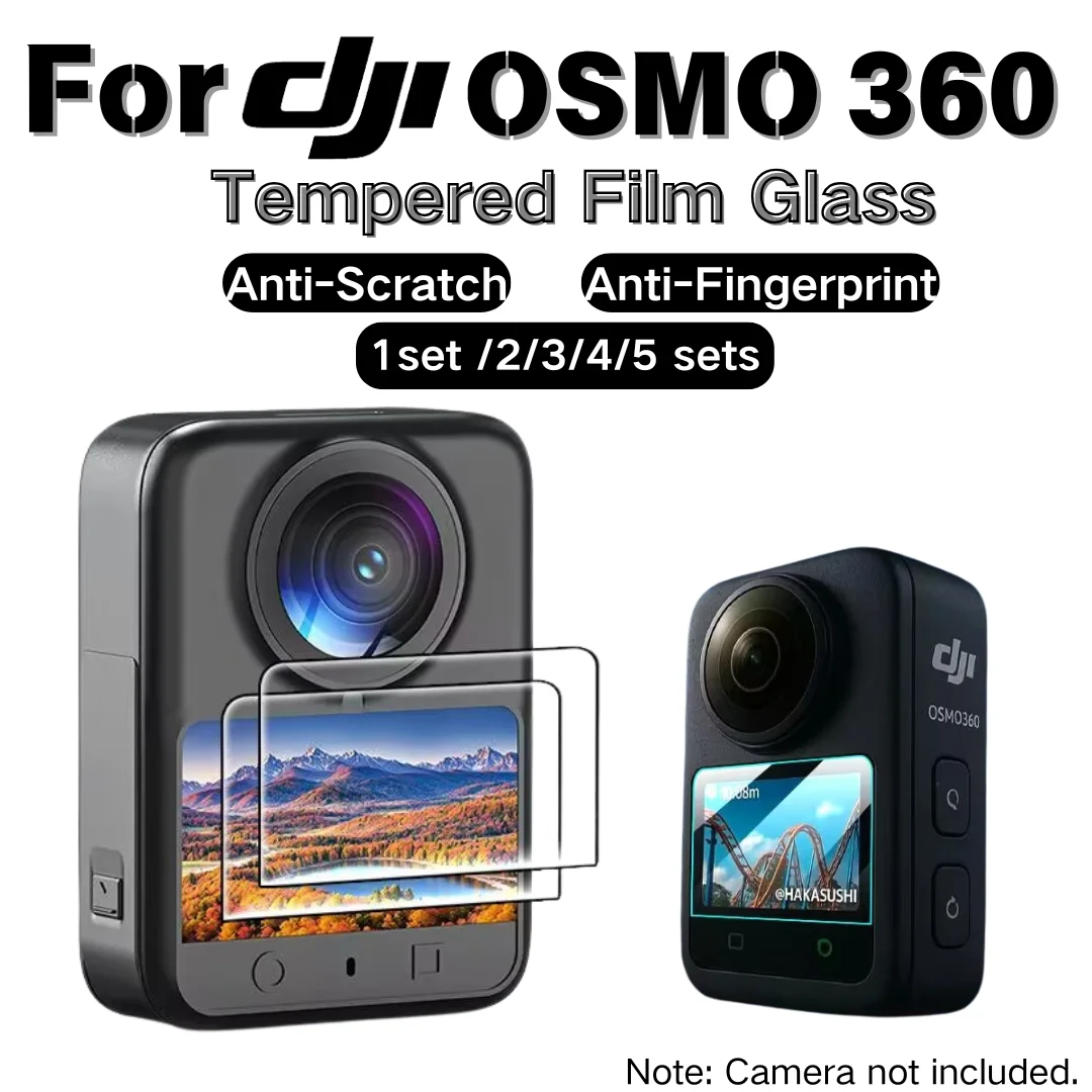 

For DJI Osmo 360 Tempered Glass Screen Protector Hardness Screen Cover Display Screen Flexible Film Anti-Scratch, Anti-Fingerpri
