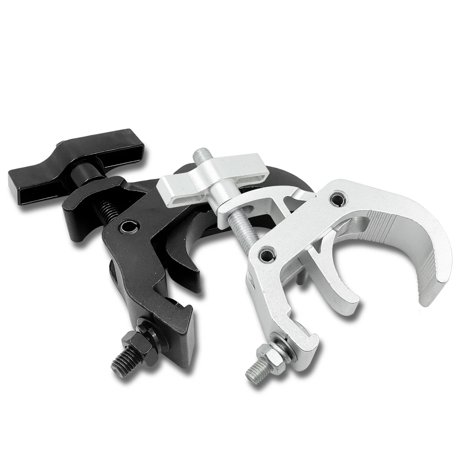 Gancio per luci da palco in alluminio nero Ganci per fascio par LED Morsetto per appendere club DJ Attrezzatura professionale per DJ da discoteca Gancio per luce a testa mobile