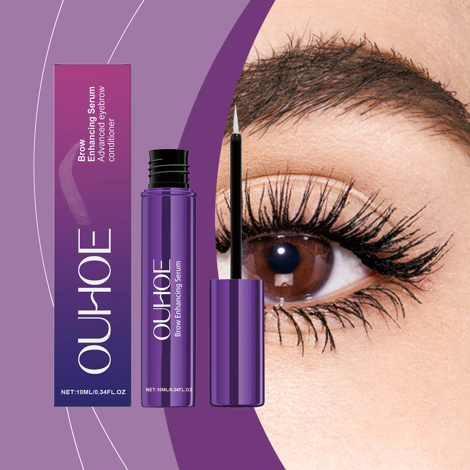 Soro de crescimento de sobrancelha mais grosso, alongamento mais cheio, anti perda de cabelo, prevenção de calvície, reparação hidratante, essência intensificadora de sobrancelha