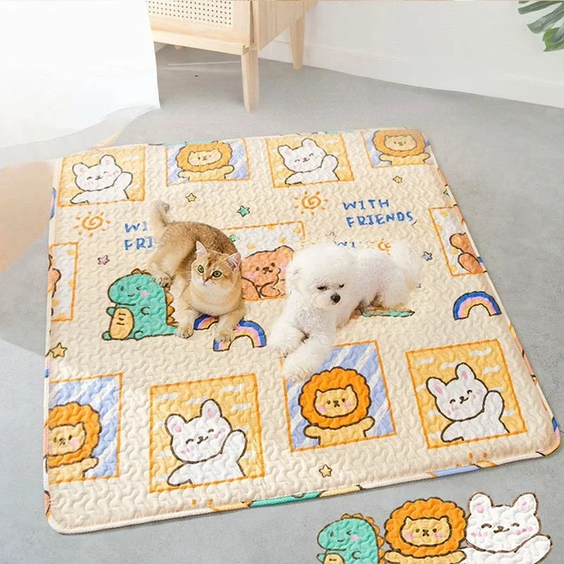 Special Cotton Pet Mat, Dog Sleeping Mat, Small and Medium-sized Dog, Cat, Summer, Non-Slip, Pet Products