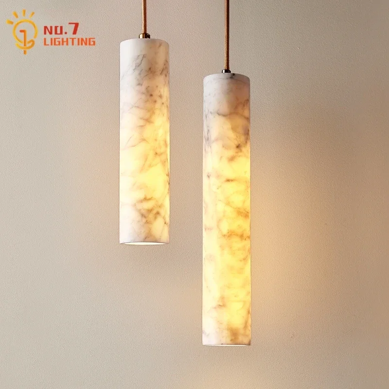 

Luxury Atmosphere Marble Restaurant Art Decorative Pendant Lights Minimalist Designer Hanging Lamp Exhibition Hall Bedroom Bar