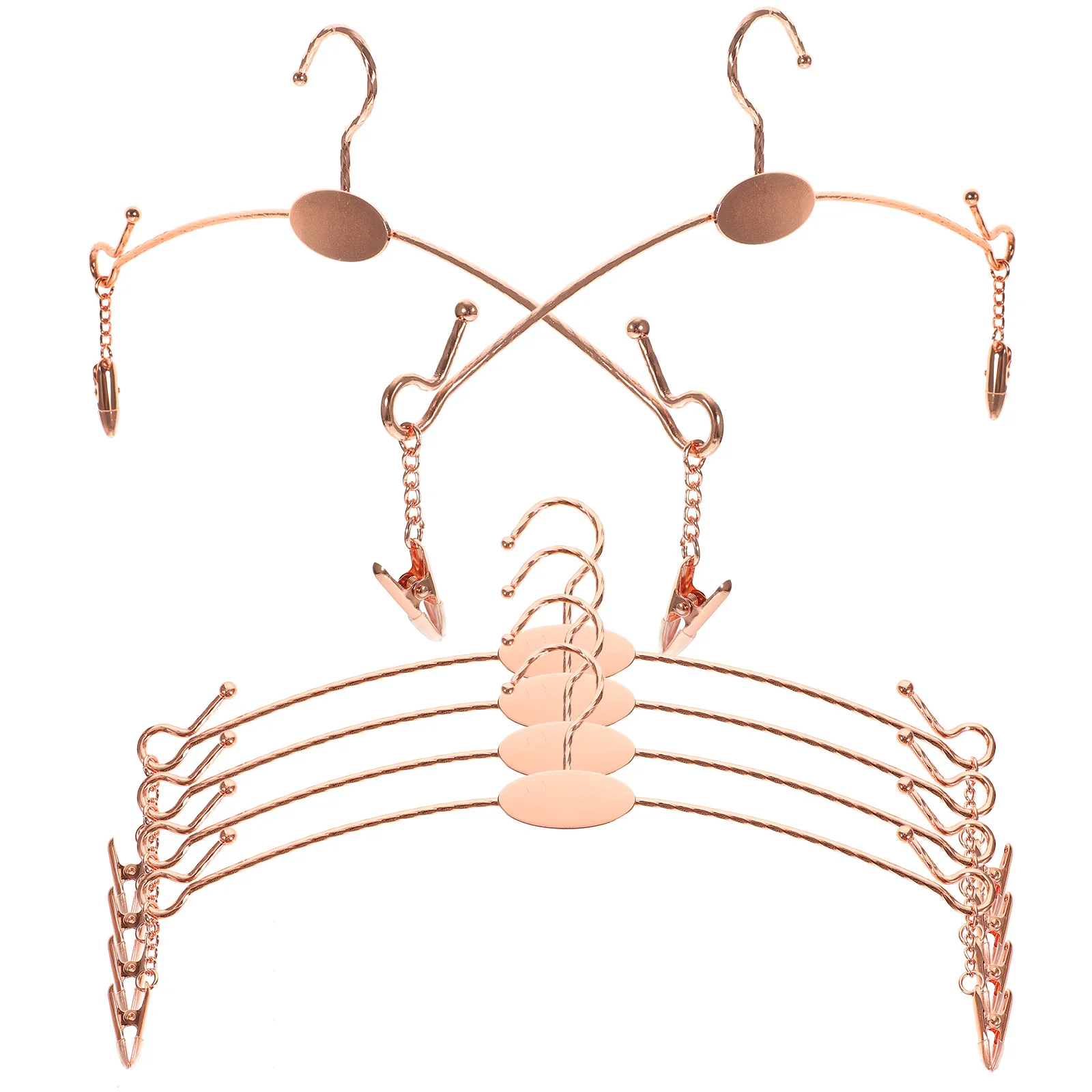 

10Pcs Underwear Hanger Set Anti-Skid Clip Hangers for Bra Tank Tops Bikini Storage Hanger Closet Organizer Lingerie Hanging Rack