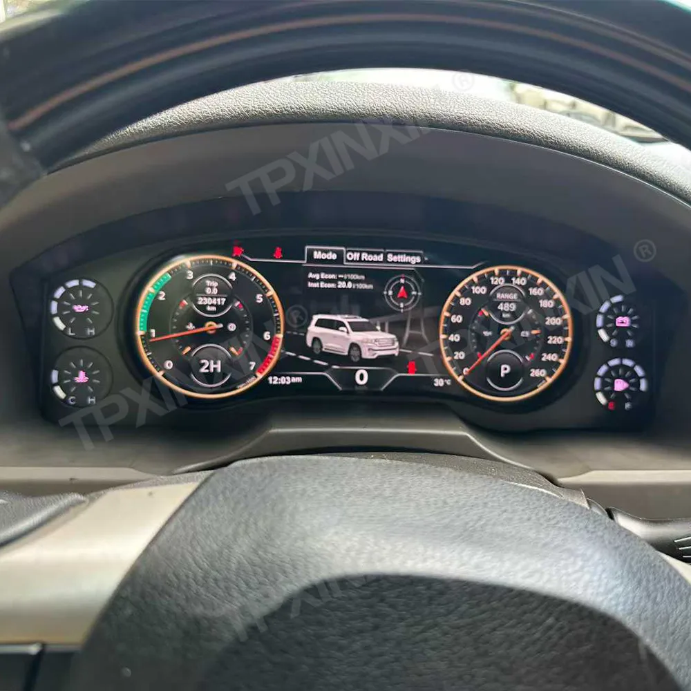 

12.3 Inch Car LCD Digital Cluster FOR Toyota LC200 2008-2020 LCD Panel Speedometer Screen Instrument Smart Digital Dashboard