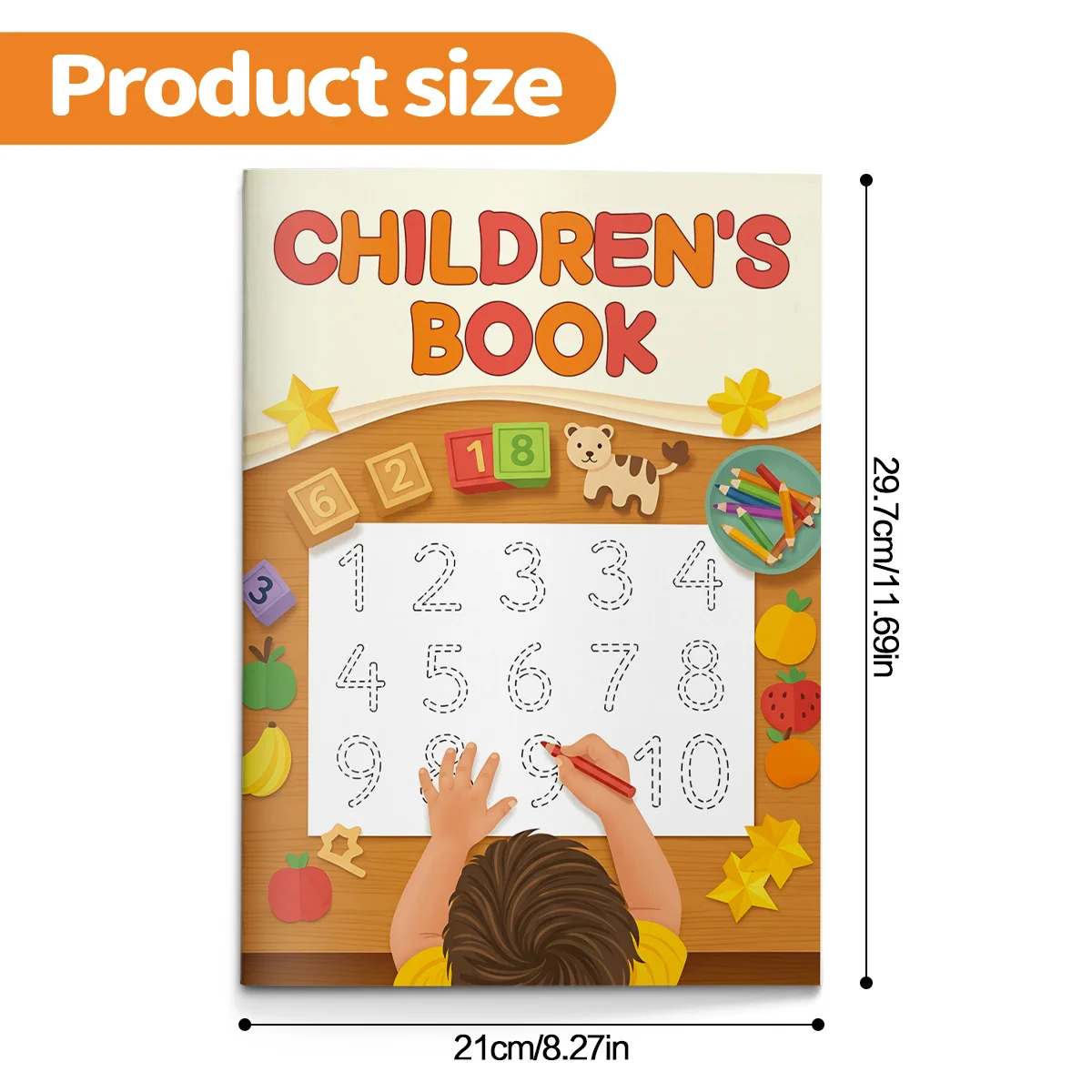 Number Coloring and Tracing Book for Kids Fun Educational Activity Workbook to Learn Numbers 1–10 Practice Writing Counting and