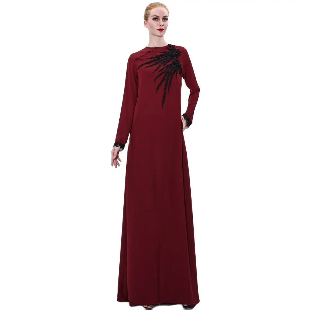 

2020 Fashion Beaded Robe Dress Women's Zipper Long Dress for Women Vestidos De Tricô Femenino Bodycon Dress Ropa Oficina Mujer