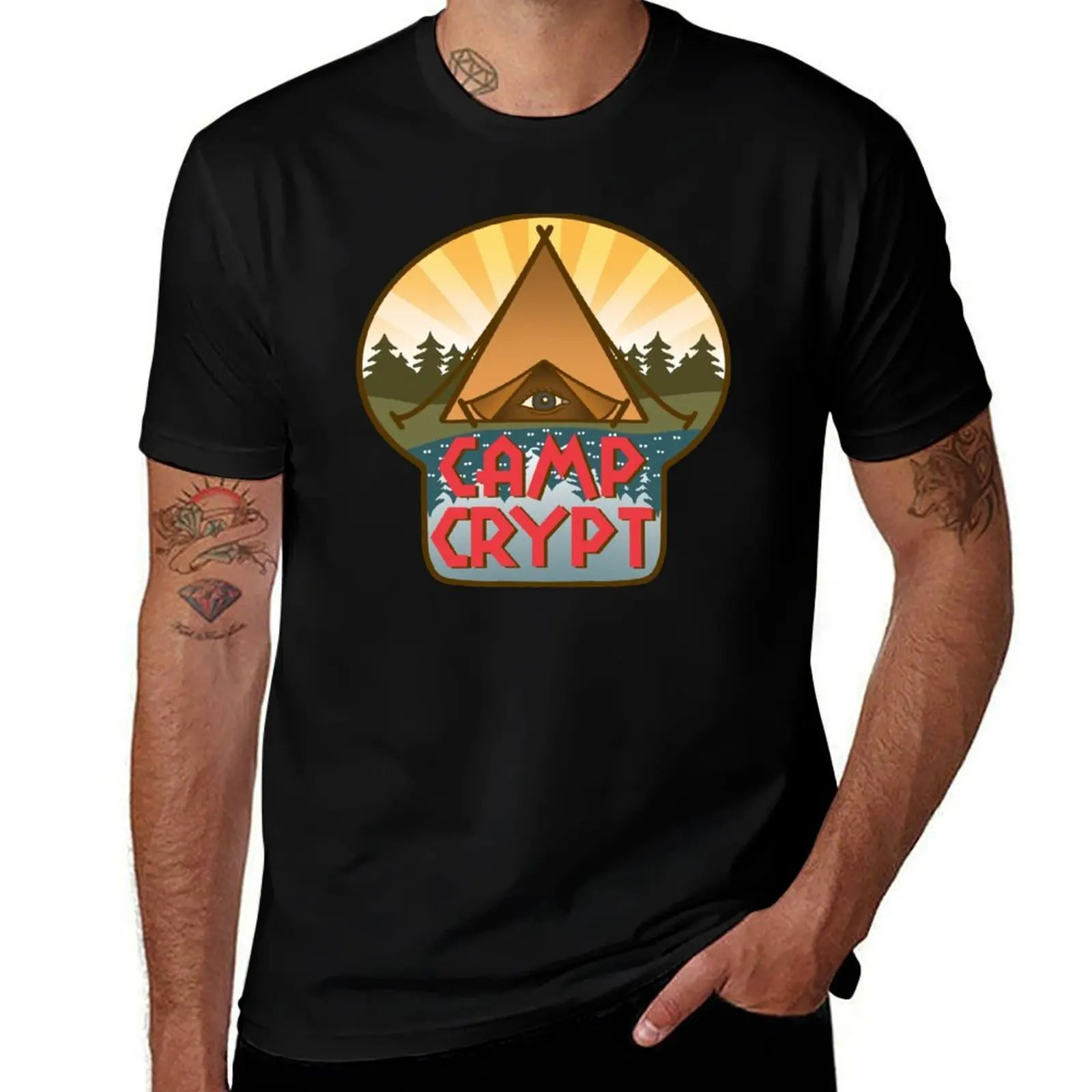 

Camp Crypt logo T-Shirt t shirt for man t shirts designer T-Shirt