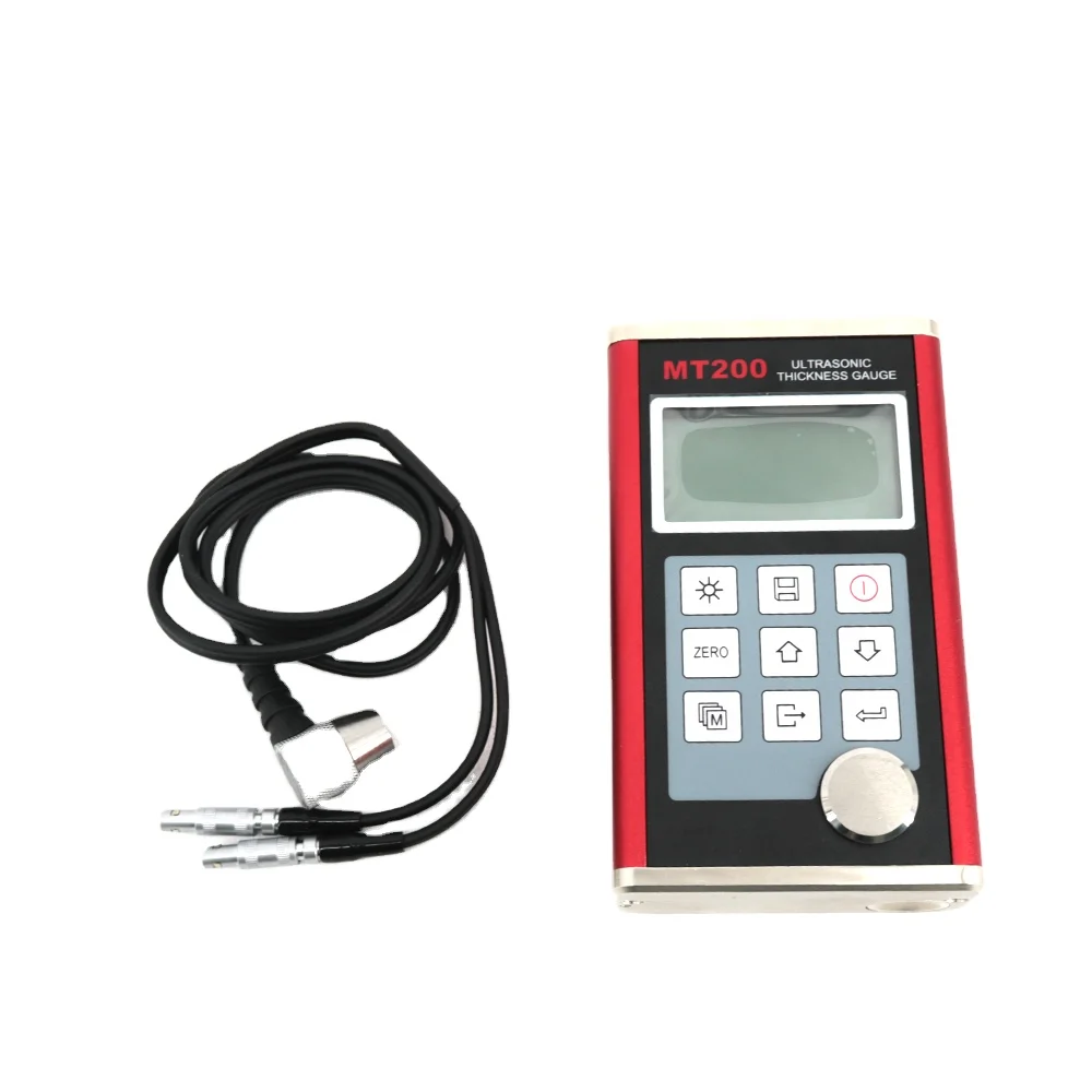 Mitech MT200 Digital Ultrasonic Thickness Tester with Dual-element Transducers 0.75mm-300mm(in Steel) Corrosion Gauge