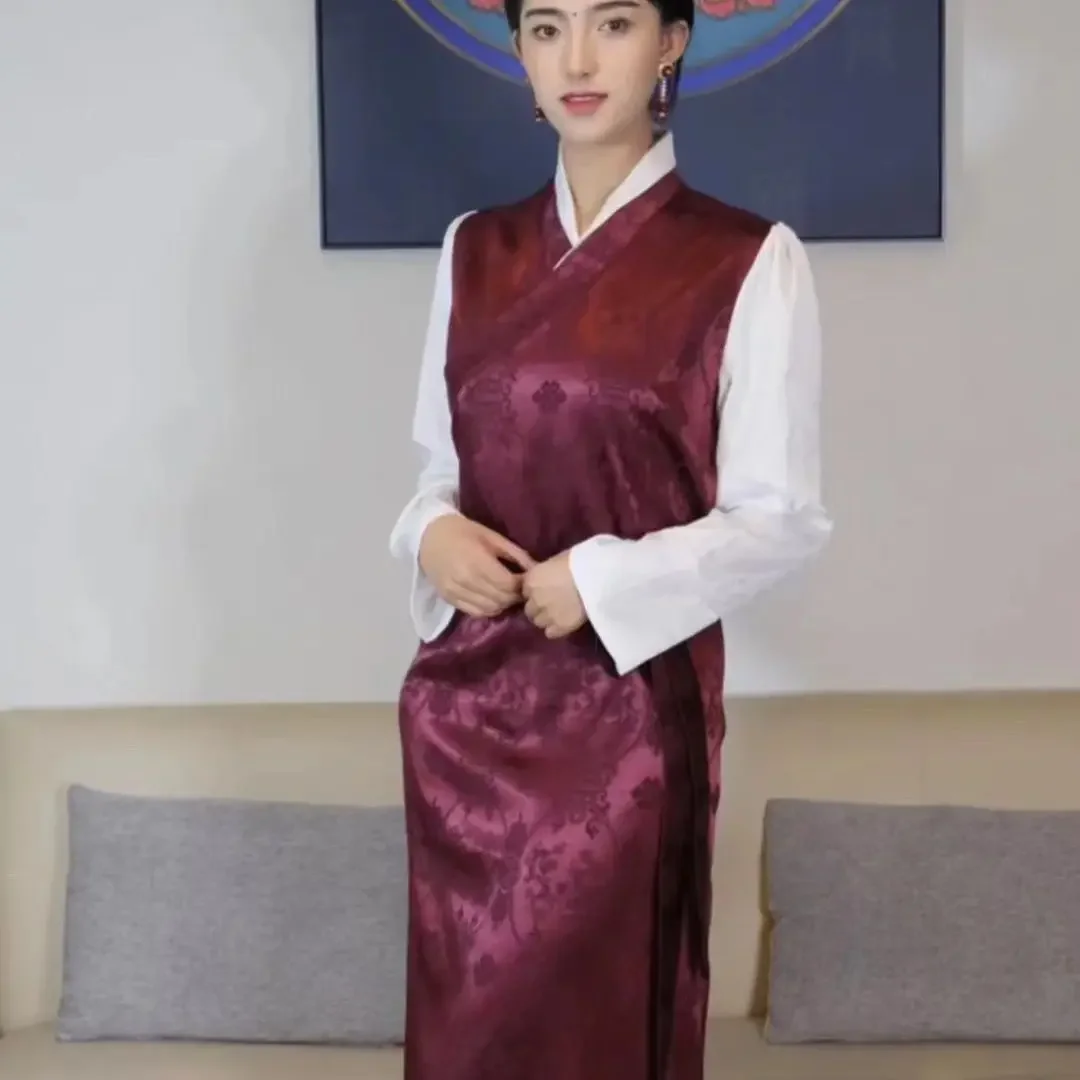 Summer Kangba Tibetan New Wave Dance Style Ethnic Pola Dress