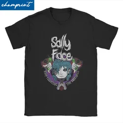 Men Women's Sal Fisher Mask Gothic Game T Shirt Sally Face 100% Cotton Tops Hipster Short Sleeve Tee Shirt Classic T-Shirt