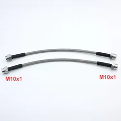 Manguera de freno Universal trenzada de acero inoxidable AN3 hembra giratoria M10x1, conjunto de tubo de línea de aceite de embrague para coches de carreras ATV UTV, 1 ud.